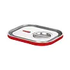 Hendi GN deksel 1/6 rvs met siliconenrand Kitchen Line