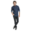 Chaud Devant Shirt Blue Denim stretch