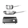 Hendi Inductiekookplaat 3500W | Met steelpan en koekenpan