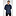 Cheffix Koksbuis Ice | Navy | lange mouw