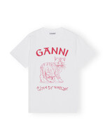 Ganni Ganni Future Heavy Jersey Relaxed T Shirt