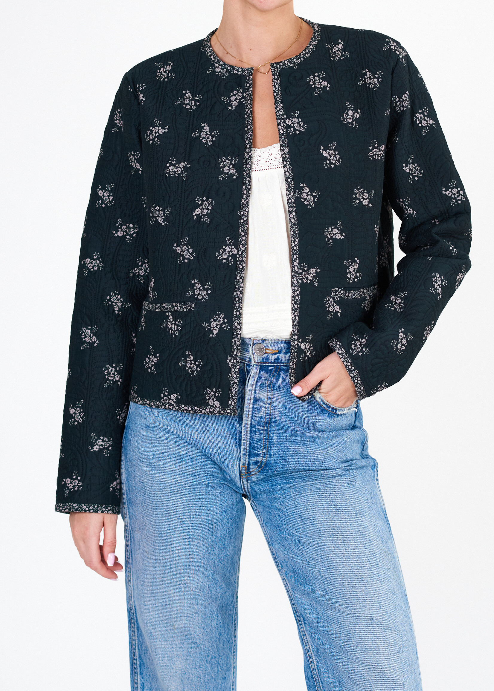 M.A.B.E MABE Vivi Print Quilt Jacket