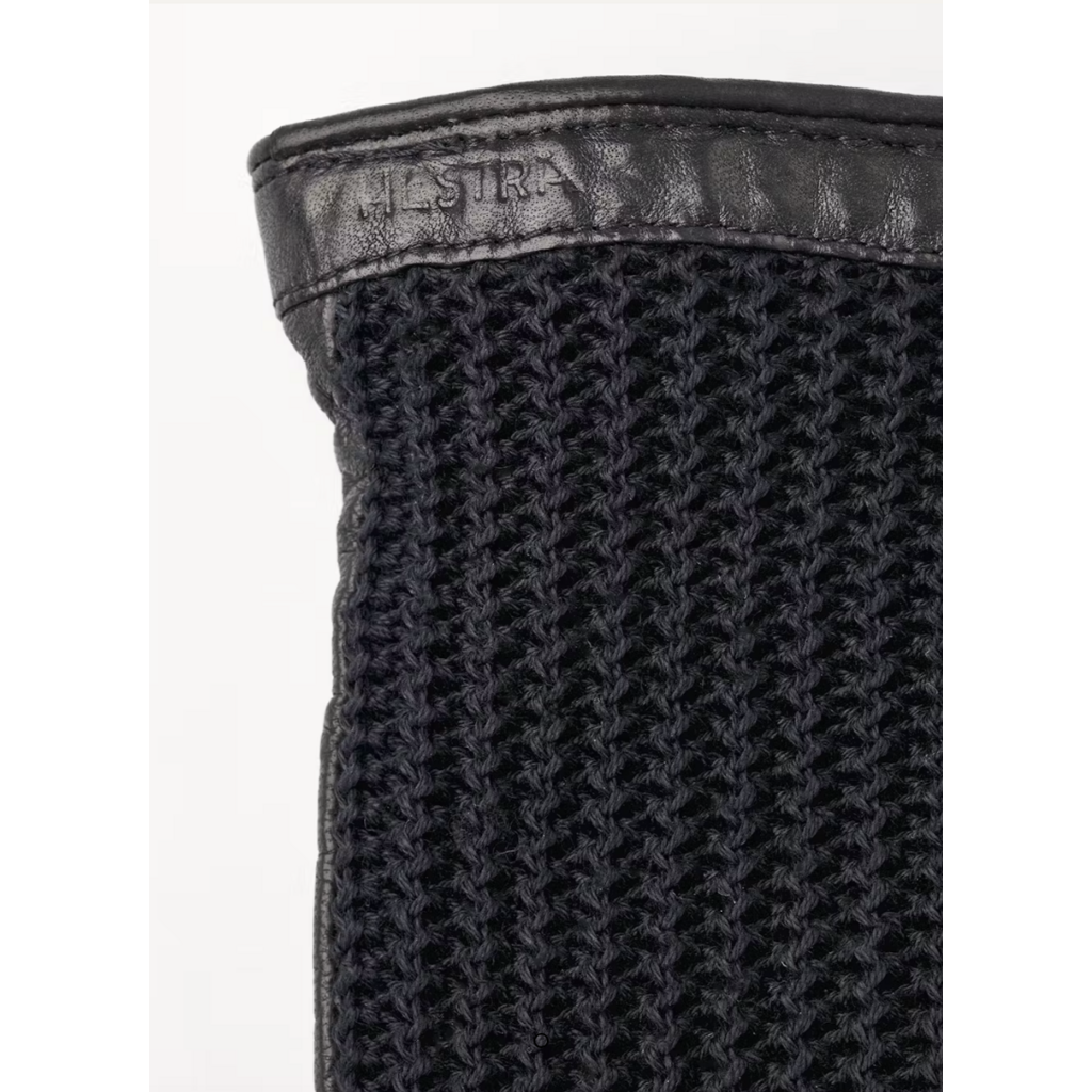 Hestra handschoen Anna in black en chestnut