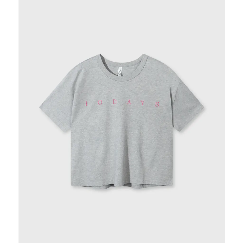 10 Days short sleeve tee in light grey melee