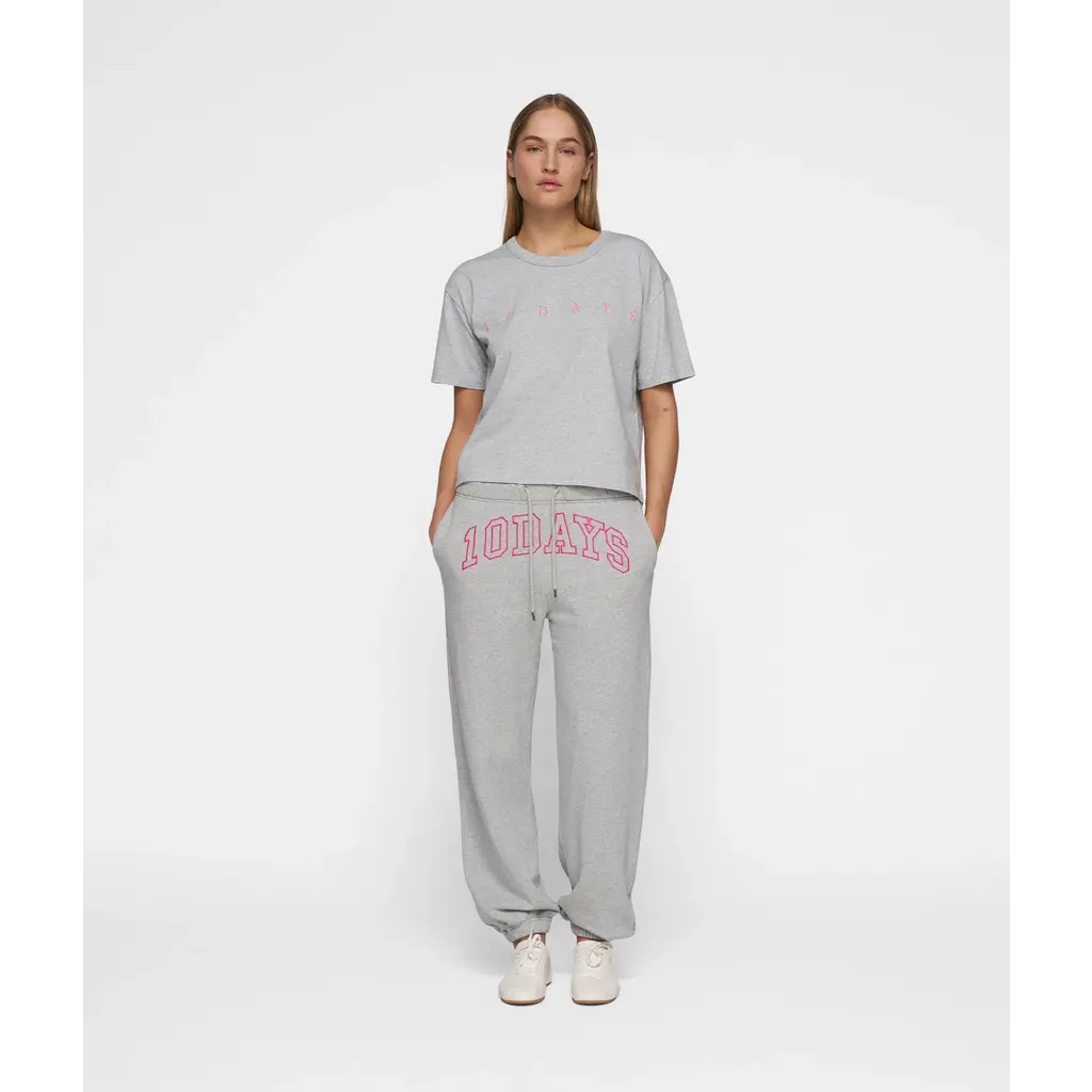 10 Days short sleeve tee in light grey melee