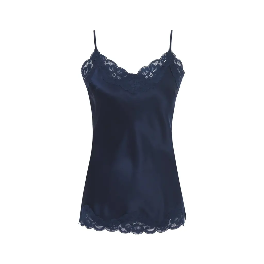 Goldhawk zijden top GH152 in navy