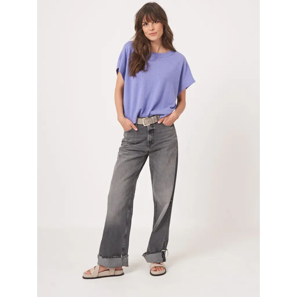 Repeat poncho/pullover 103587 in iris