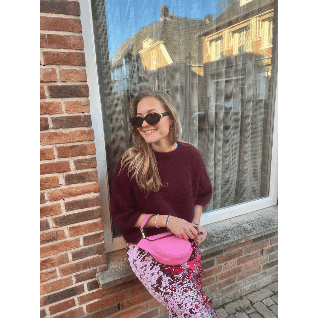 Studio Lavendel trui Celine Pull in burgundy