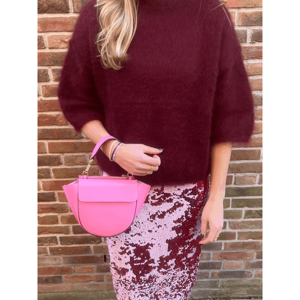 Studio Lavendel trui Celine Pull in burgundy