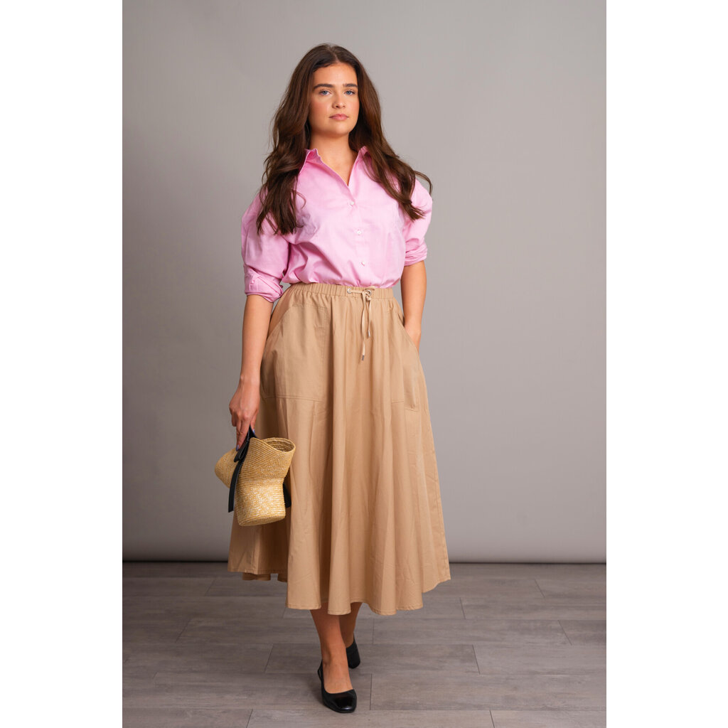 The Perfect rok Dijon in beige/caramel