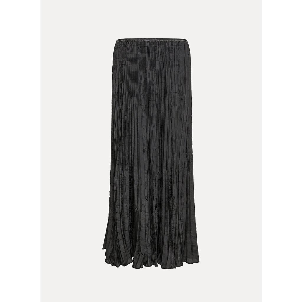 Forte Forte rok plissé sarong in nero
