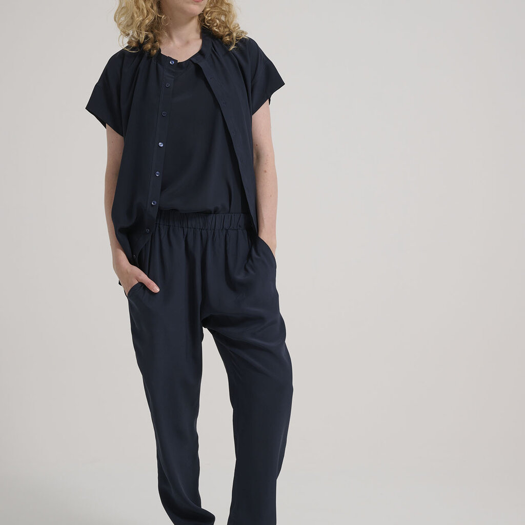 Monique van Heist pantalon  42 in navy silk
