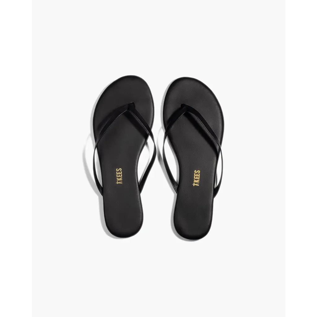 TKEES leren slipper Liners in sable