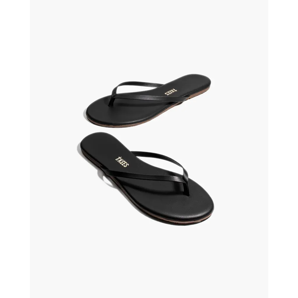 TKEES leren slipper Liners in sable