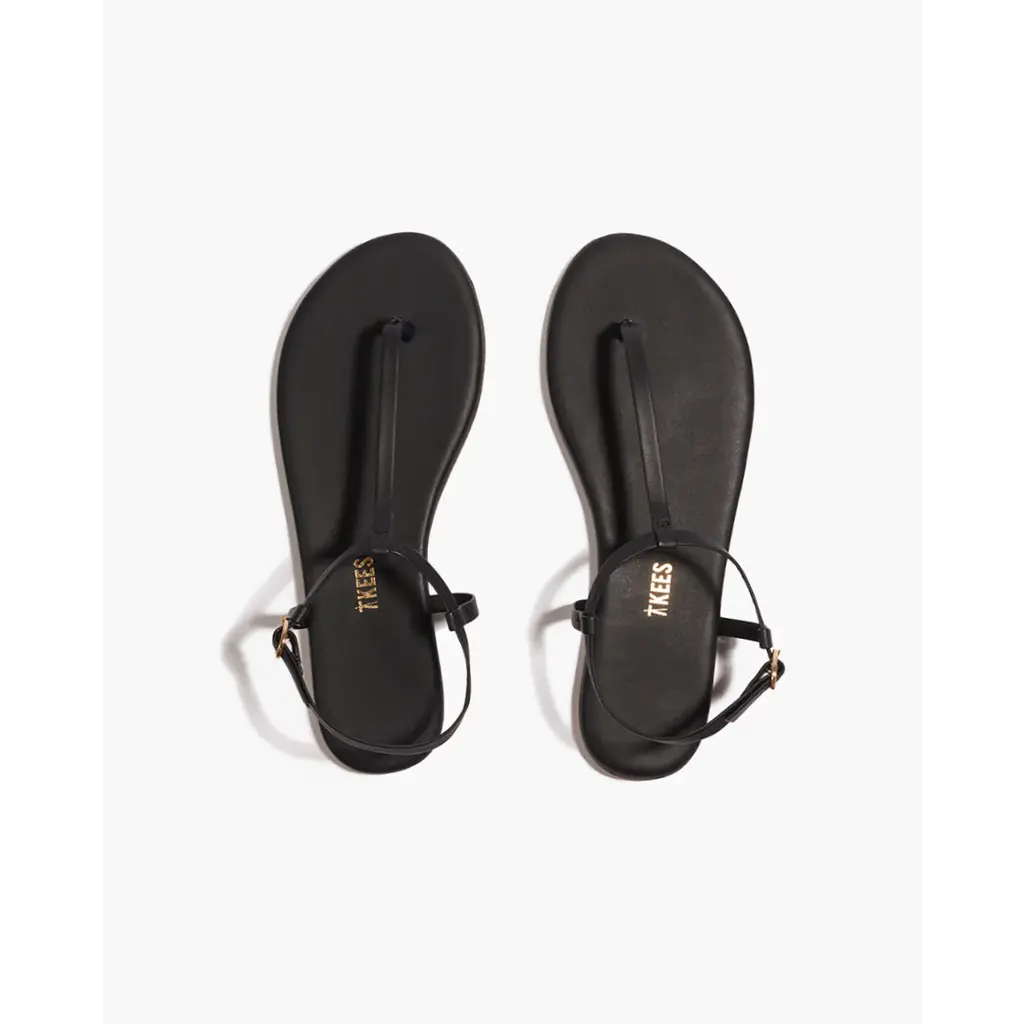 TKEES leren slipper Mariana in sable