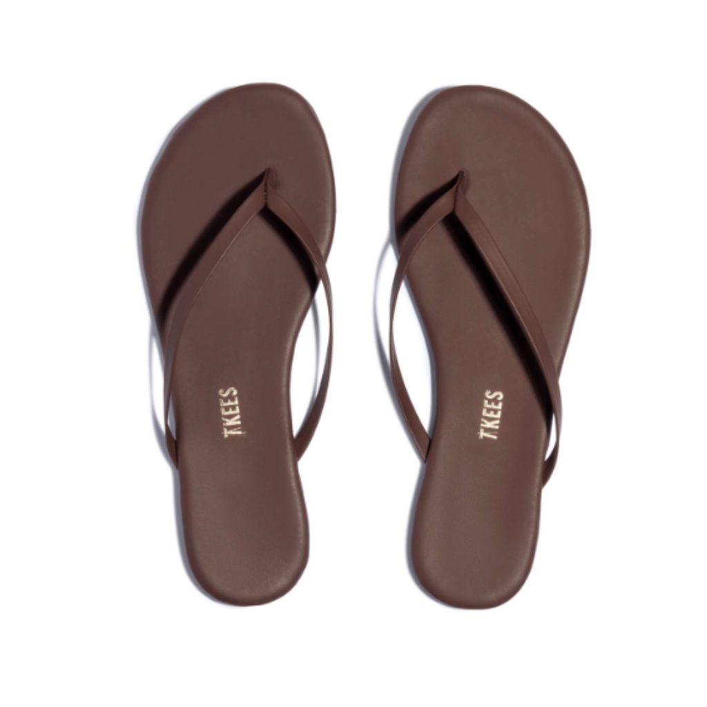 TKEES leren sliiper Foudations Matte in cappuccino