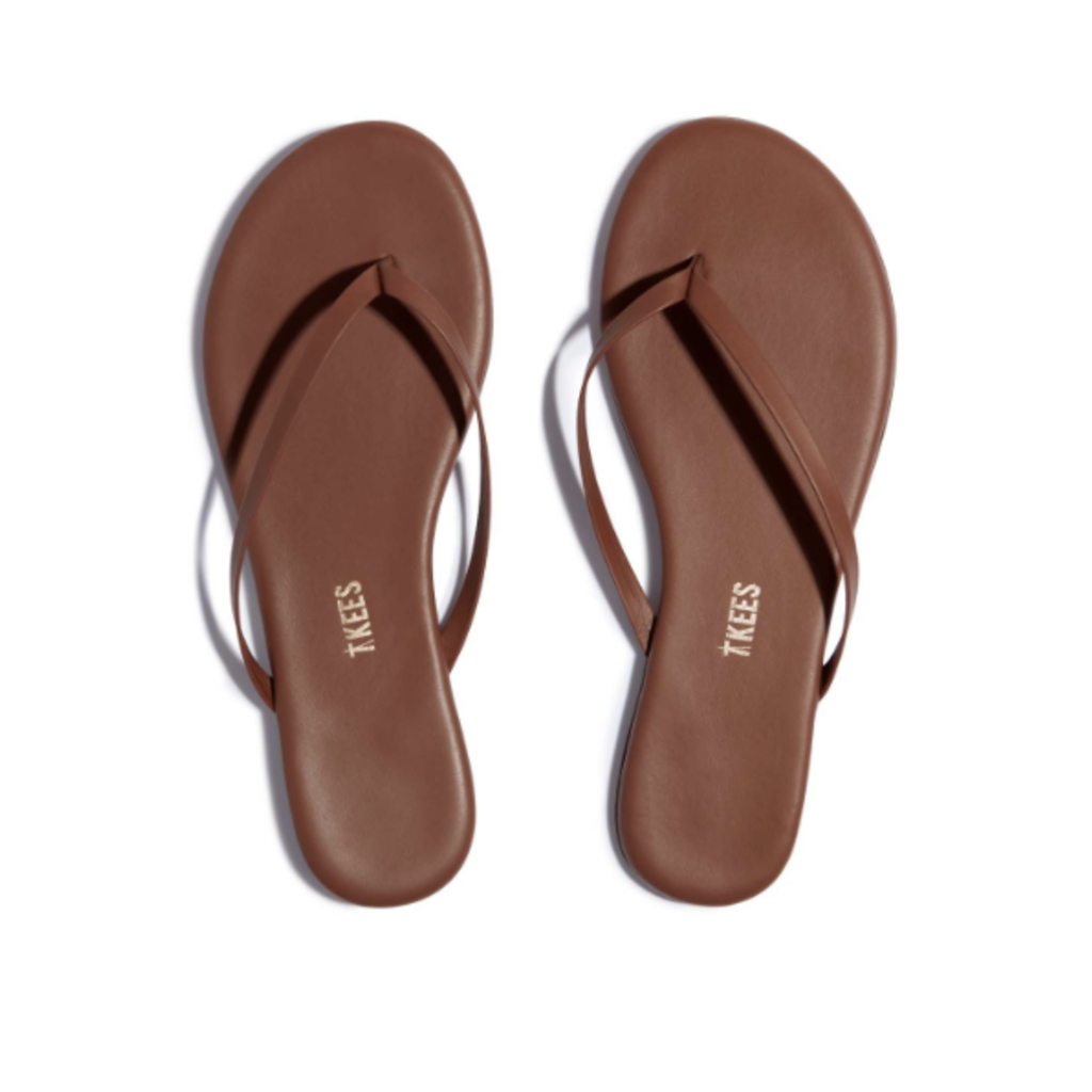 TKEES leren slipper Foundations Matte in heat wave