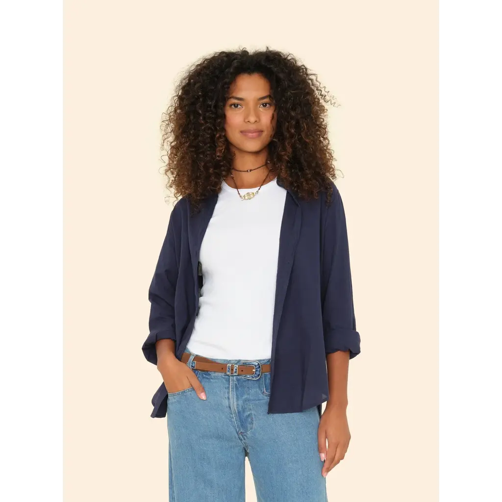 Xírena blouse Beau in navy