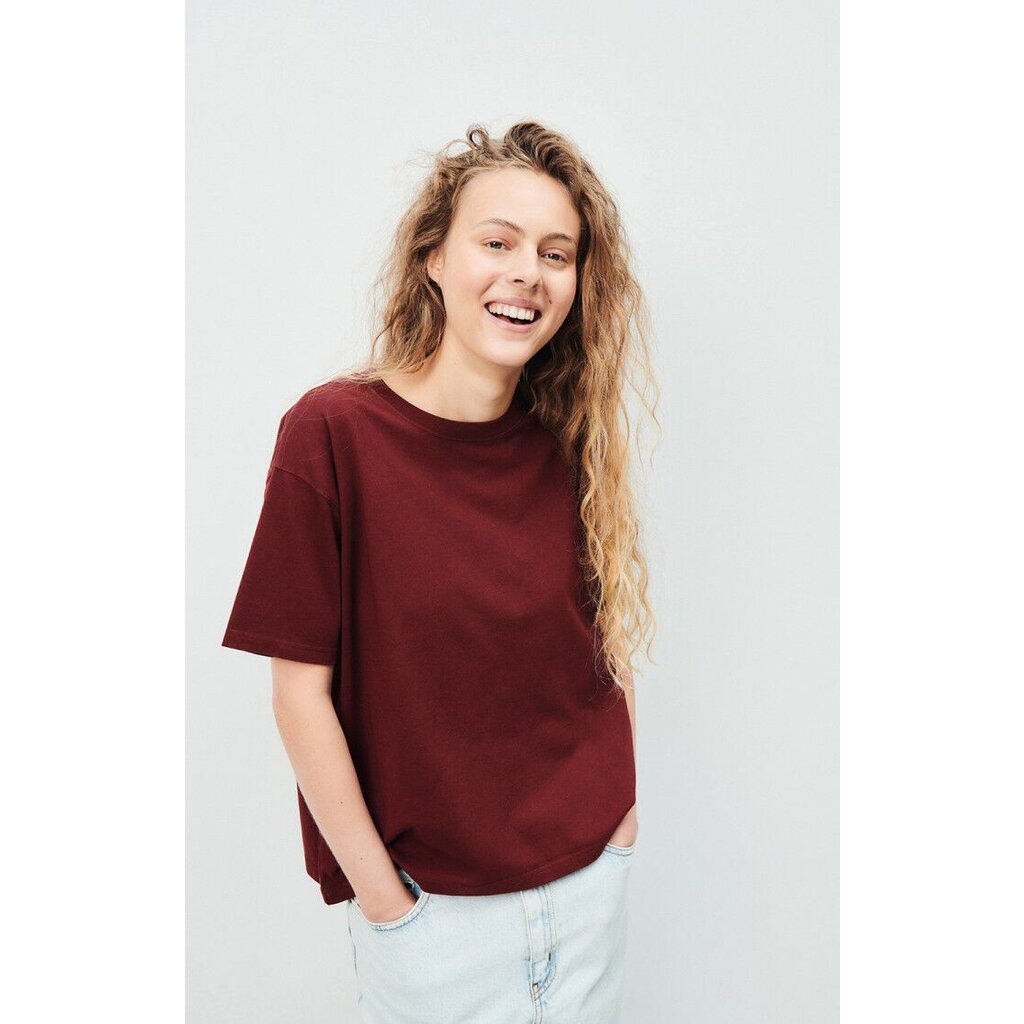 American Vintage t-shirt FIZ02AE25 in bordeaux vintage