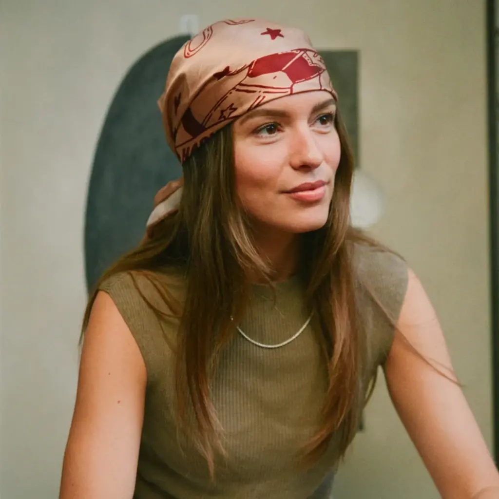 Old Habits Die Hard bandana/shawl in print cowgirl in the city