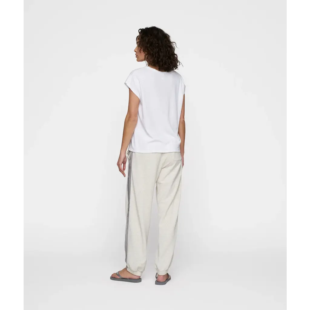 10 Days linnen mix t-shirt in white
