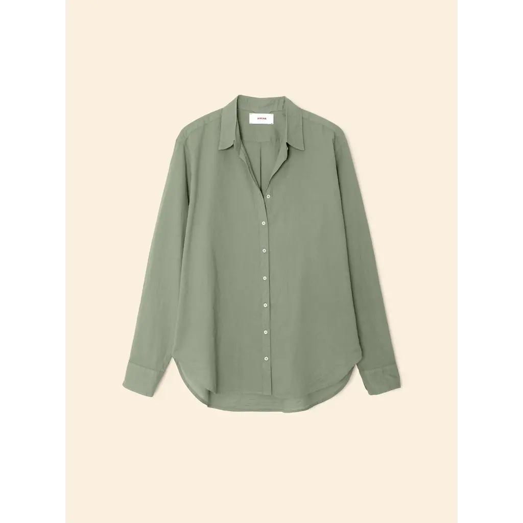 Xírena blouse beau Shirt in dark seagrass