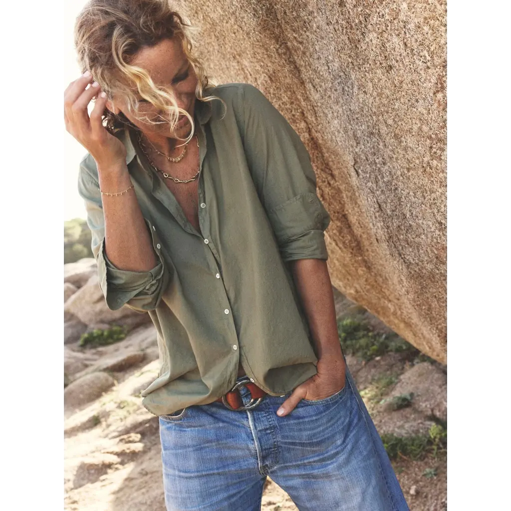 Xírena blouse beau Shirt in dark seagrass
