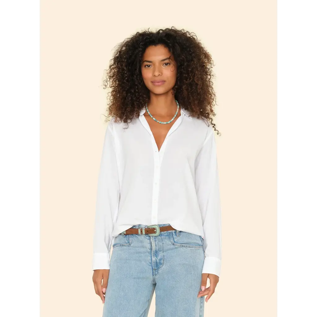 Xírena blouse beau in white