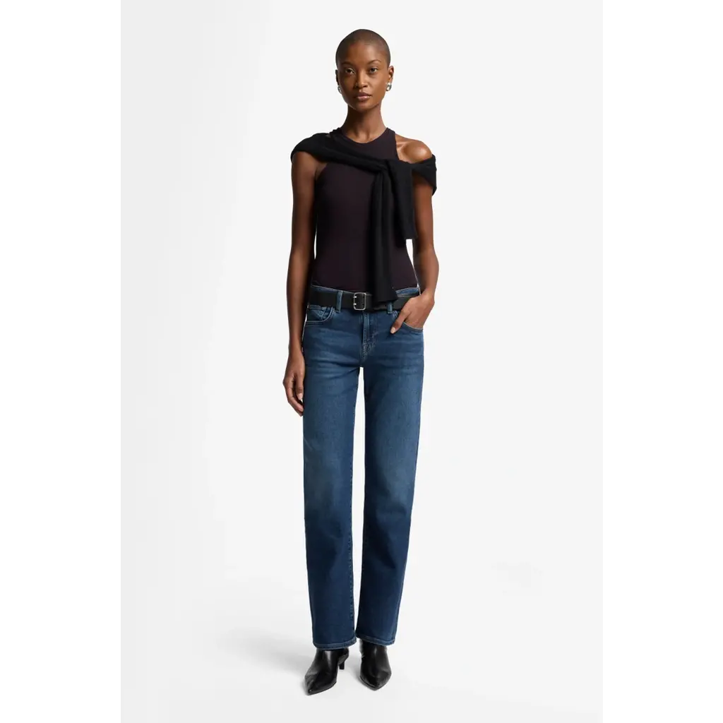 7 for all mankind jeans Calie Straight Cisco in dark blue