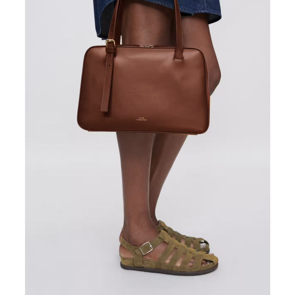A.P.C. tas Virginie Box in noisette