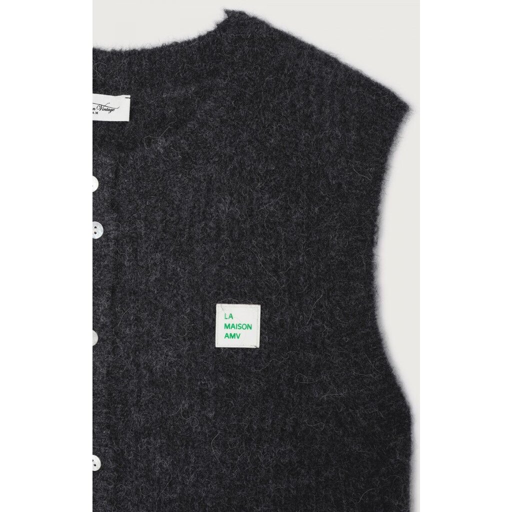 American Vintage mouwloos vest EAST19MCH25 in antraciet