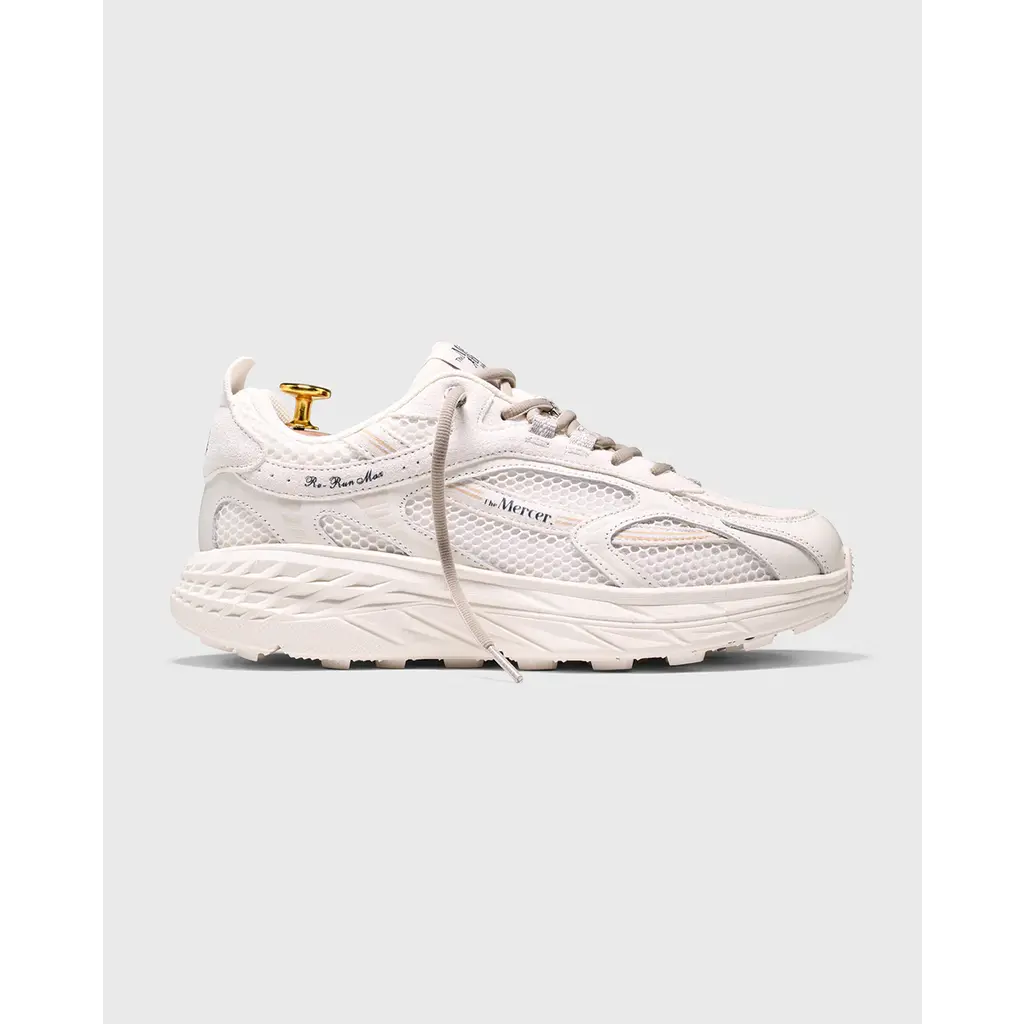 Mercer sneaker The Re-Run Max Suede in white