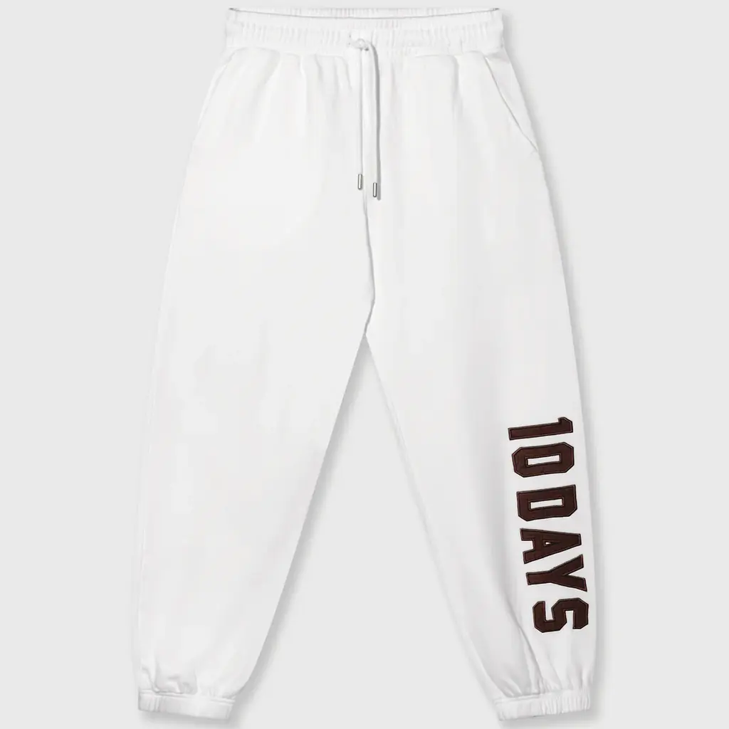 10 Days jogger Bar fleece in ecru