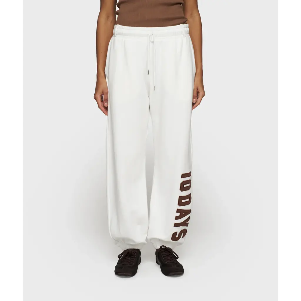 10 Days jogger Bar fleece in ecru