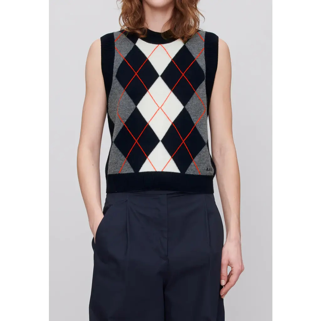 A.P.C. spencer/gilet Pia in dark navy