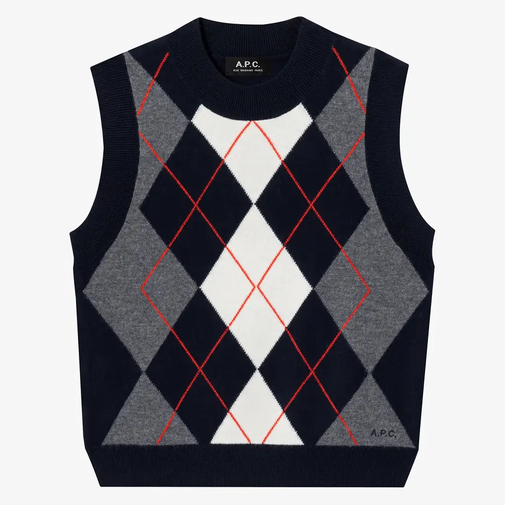 A.P.C. spencer/gilet Pia in dark navy