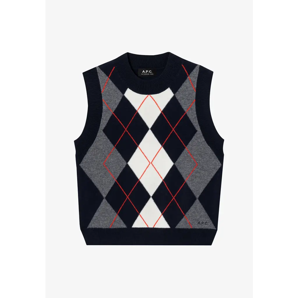 A.P.C. spencer/gilet Pia in dark navy