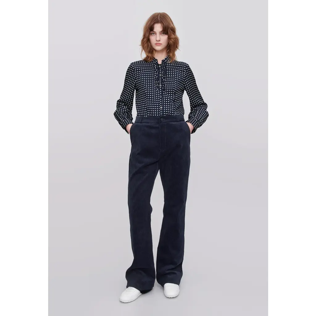 A.P.C. blouse Cassie in dark navy
