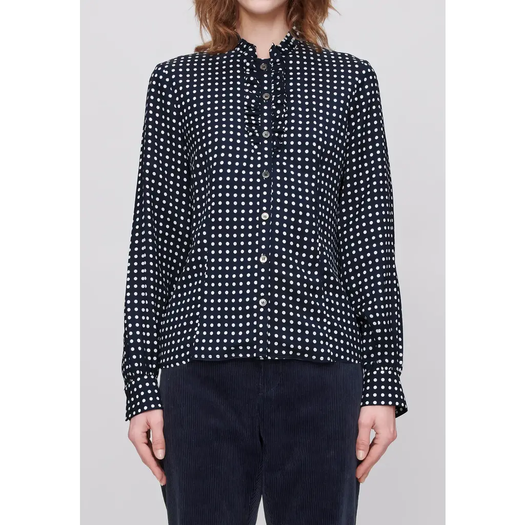 A.P.C. blouse Cassie in dark navy
