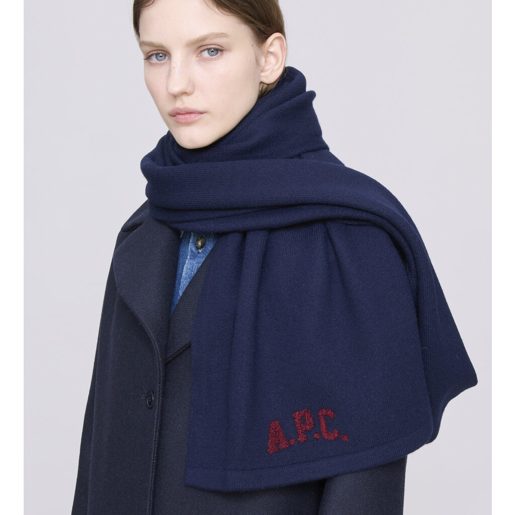 A.P.C. shawl Jesse in dark navy