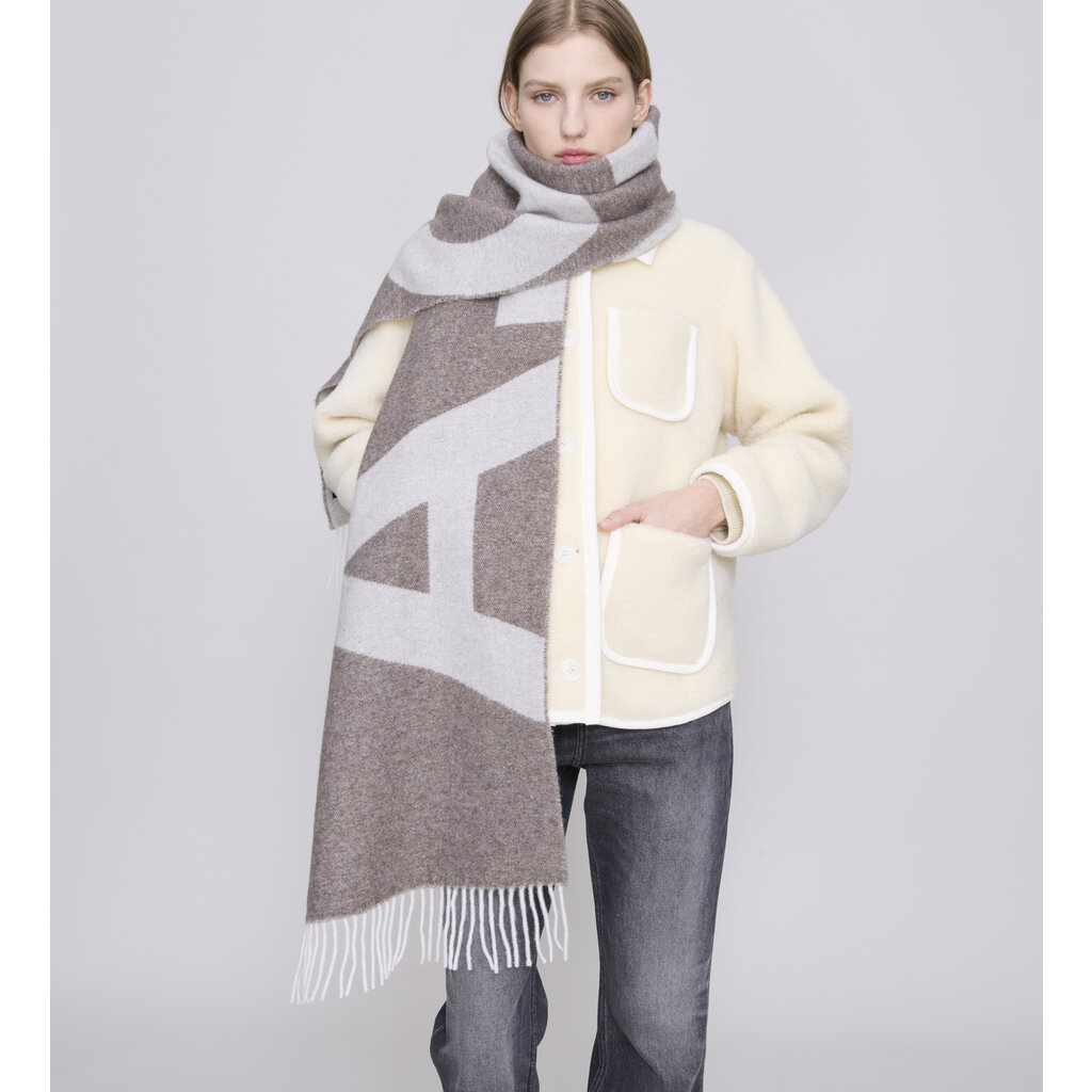 A.P.C. shawl Echarpe Malo in cafe