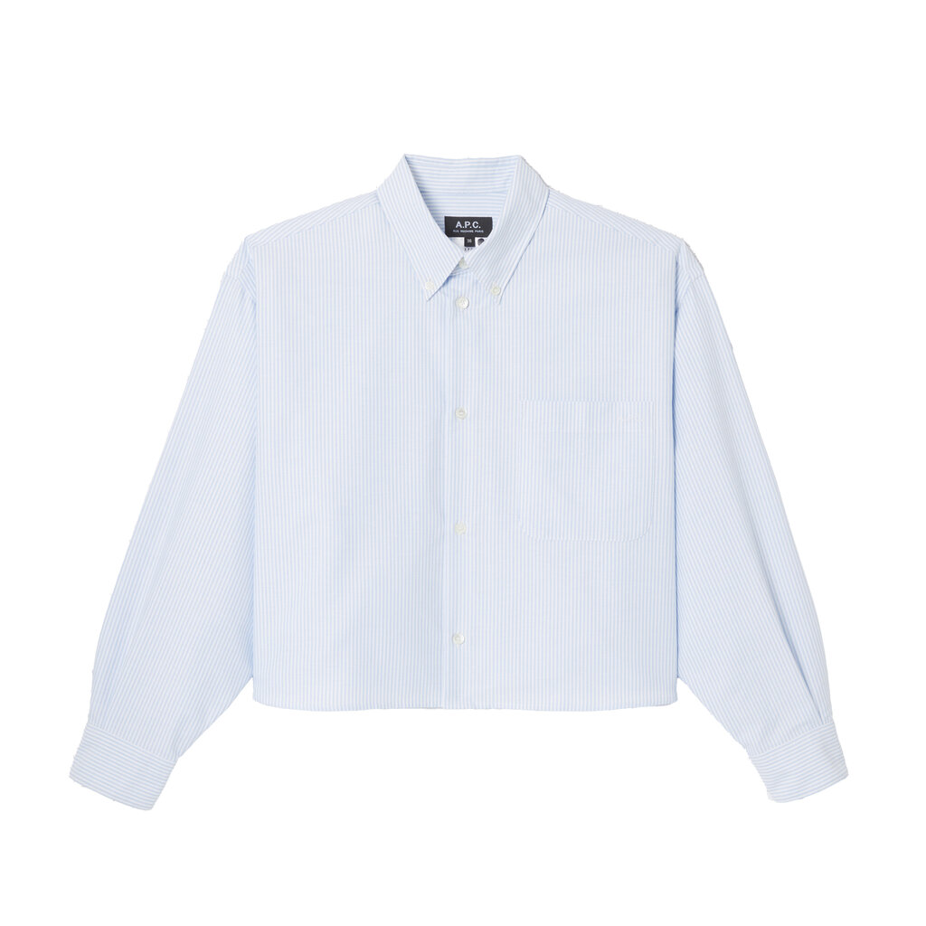 A.P.C. blouse Sophia button down in bleu