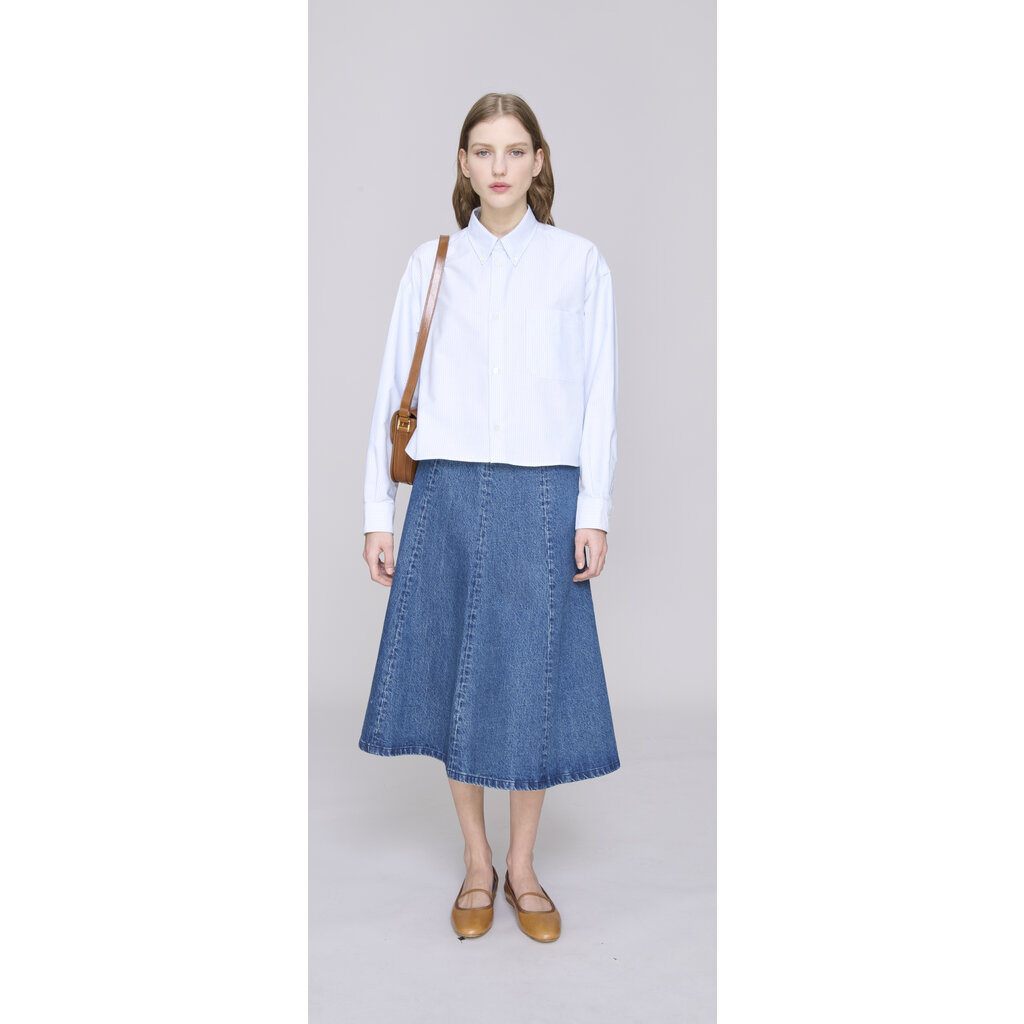 A.P.C. blouse Sophia button down in bleu