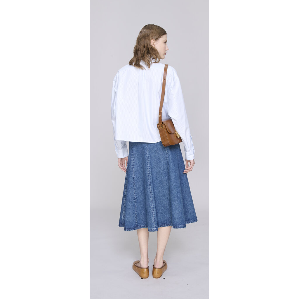 A.P.C. blouse Sophia button down in bleu