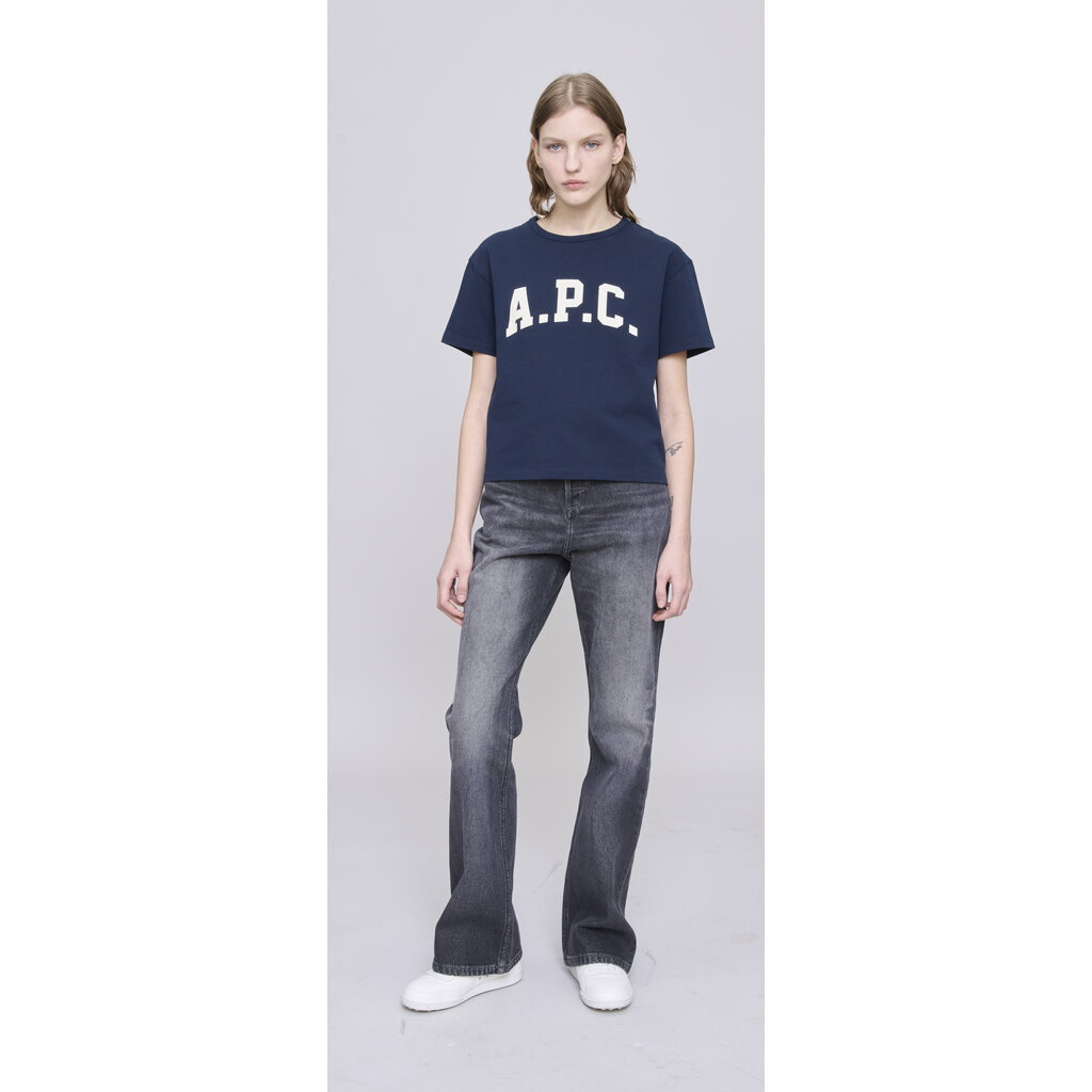 A.P.C. t-shirt Margaret in dark navy/ecru