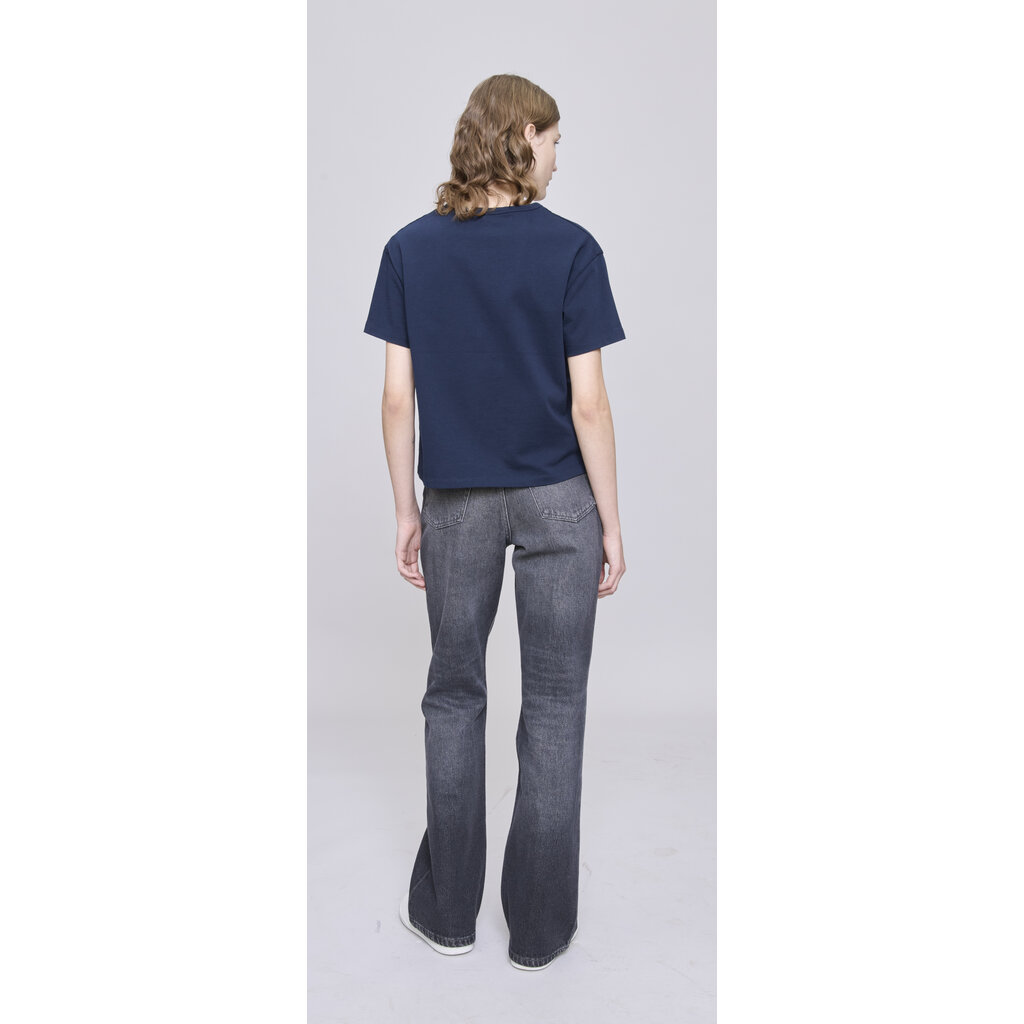 A.P.C. t-shirt Margaret in dark navy/ecru