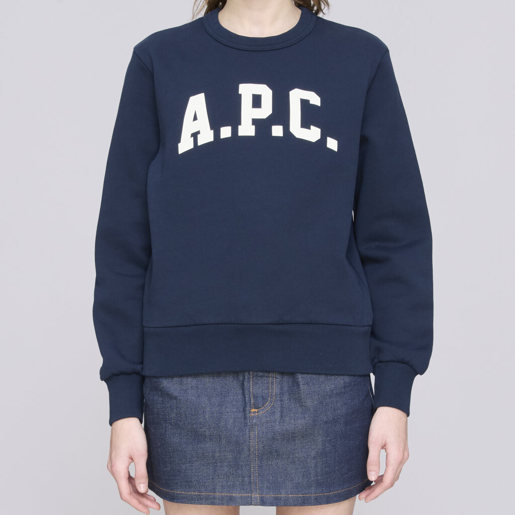 A.P.C. sweater Mafalda in dark navy/ecru