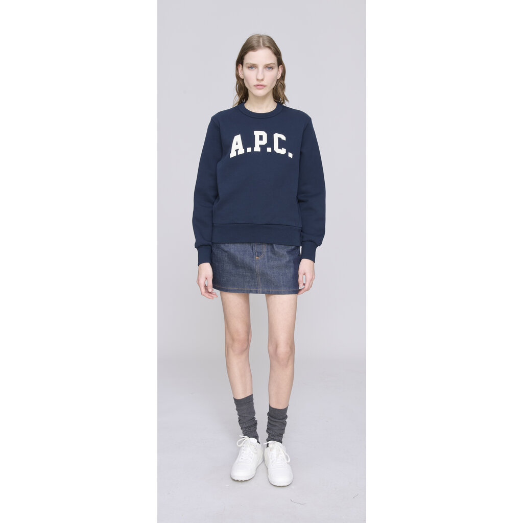 A.P.C. sweater Mafalda in dark navy/ecru