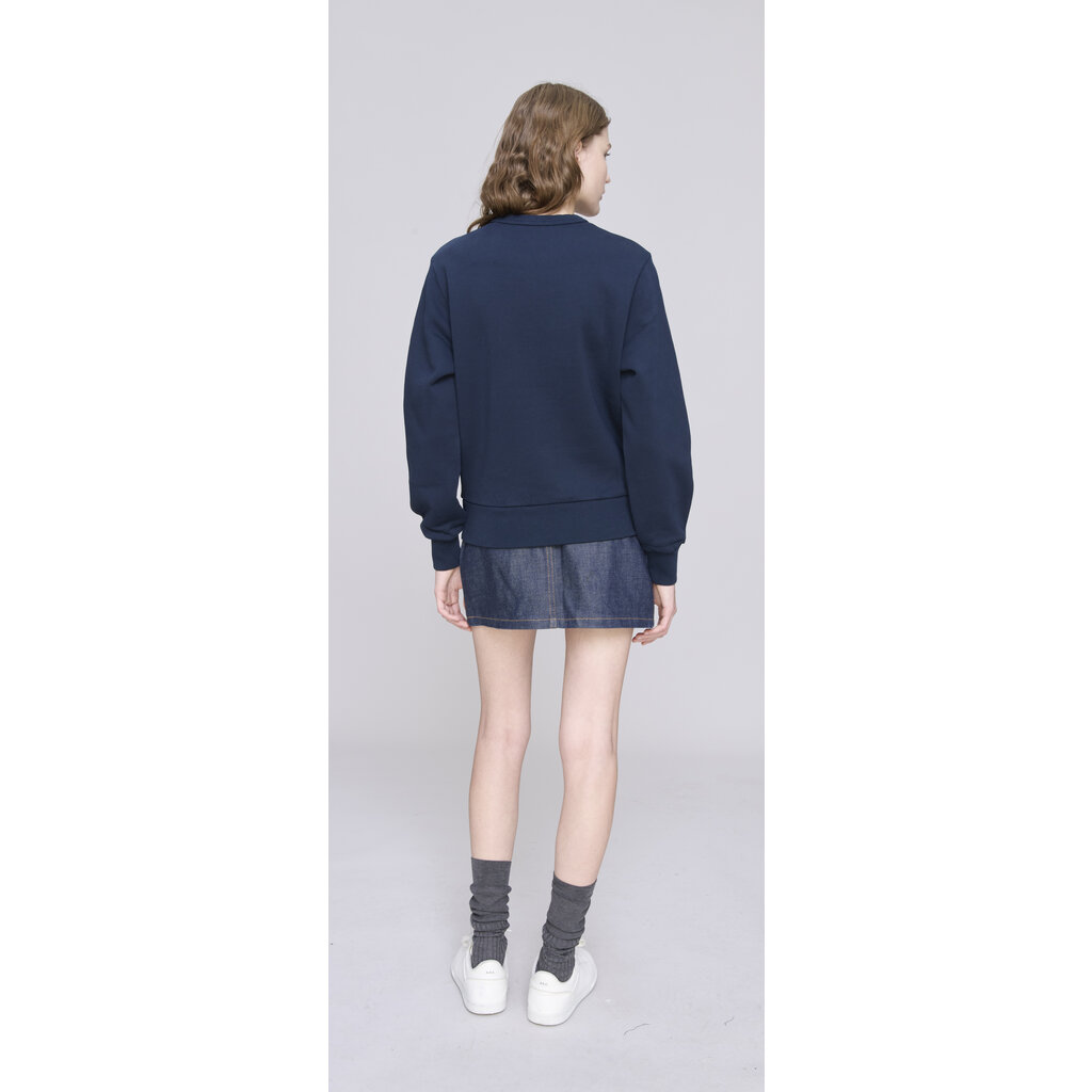 A.P.C. sweater Mafalda in dark navy/ecru
