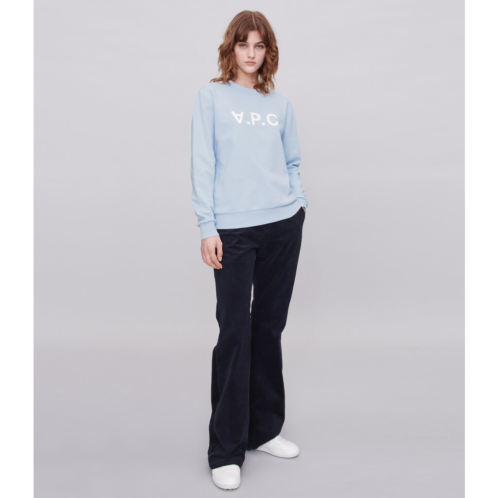 A.P.C. sweater Standard Grand VPC in bleu/blanc